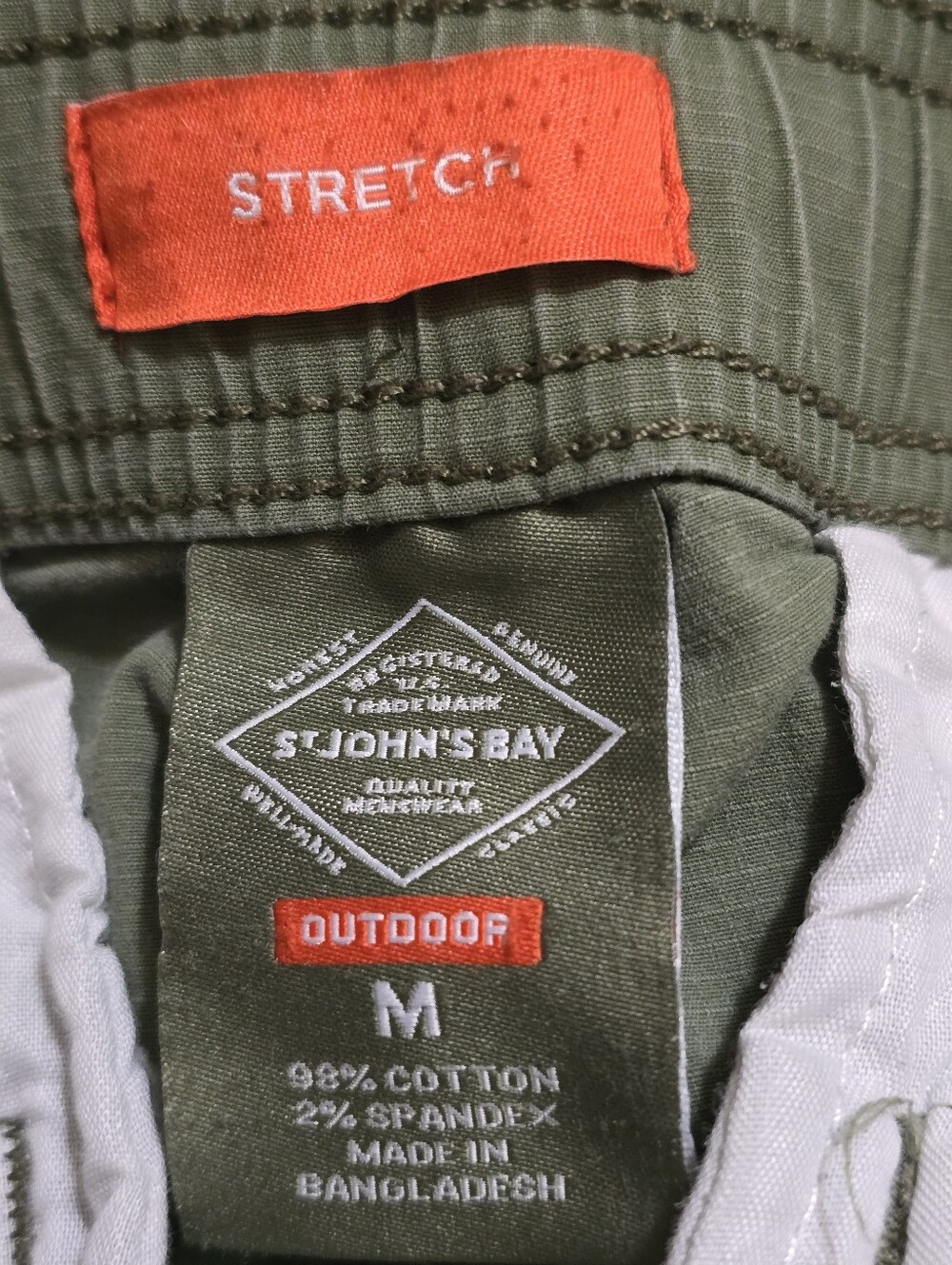 Casual Olive Green Women's Drawstring Pants - Picture 3 of 5